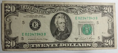Series 1981A Richmond District 20 Dollar Bill (About Uncirculated) - Image 1 of 2