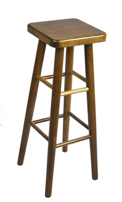 Stück Holz Buche hell heller Holzhocker Barstuhl Stuhl Barhocker 80 cm Neu - Bild 1 von 2