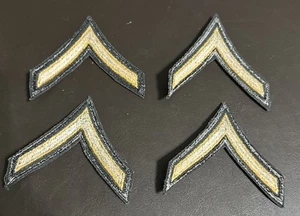Lot Of 4 Vietnam War Era US Army Private First Class Chevron Stripe Rank Patch - Picture 1 of 1