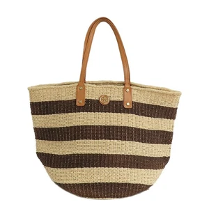 Tory Burch Basket Shoulder Tote Calf Leather Brown 47x32x25cm Used - Picture 1 of 10