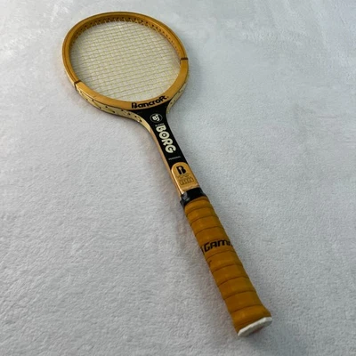 Raqueta de tenis Bjorn Borg Bancroft 4 5/8 madera personal vintage Foto 1 de 4