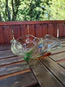 Bandeja de oferta de vidrio vintage Bohemian Rhapsody de Frantisek Zemek - Imagen 1 de 7