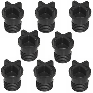 8Pcs Light Socket Safety Cap Plugs,E26 Cover Plug,Light black - Picture 1 of 8