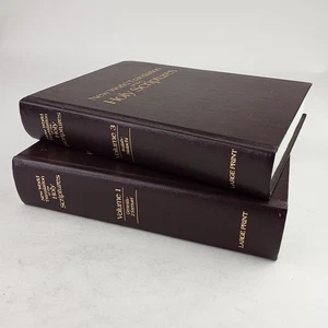 New World Translation of the Holy Scriptures HC 1984 Large Print Vol 1 & 3 VG - Imagen 1 de 14