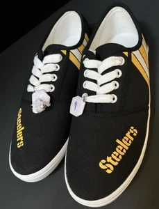 Pittsburgh Steelers Bradford Exchange Women's Casual Sneakers Shoes NFL Size 9 - Picture 1 of 10