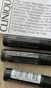 DREI Clinique High Impact Mascara Wimperntusche Impact 3x 3,5 ml Black MHD2026 - Bild 1 von 6