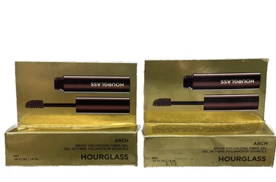 2x Hourglass Arch Brow Volumizing Fiber Gel, Soft Brunette, Travel 0.06oz 1.8ml - Image 1 of 3
