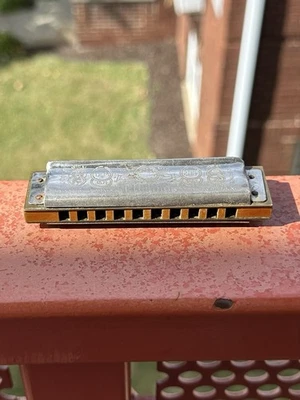 Armónica vintage M.Hohner Marine Band 10 agujeros 1896 hecha en Alemania Foto 1 de 3