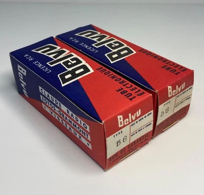 Dos tubos de vacío Visseaux Belvu tipo 56 Foto 1 de 3