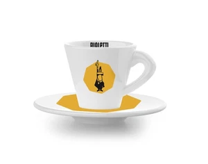6 gelbe Espressotassen Set mit Untertassen, Porzellan - Bild 1 von 1