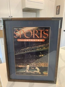 Sports Illustrated First Issue Cover Framed Milwaukee Eddie Mathews 8/16/1954 - Picture 1 of 12