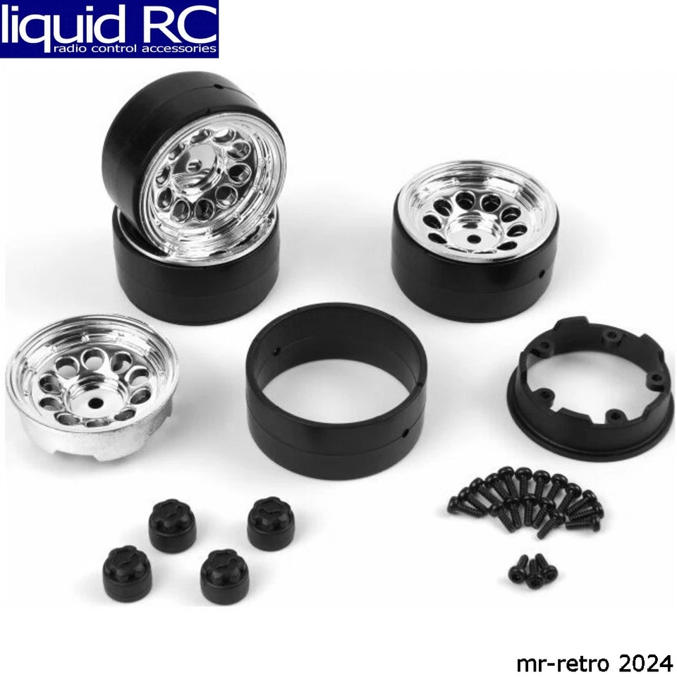 HPI 160842 Cs-10 Beadlock Wheel 1.2in Chrome/4 pieces for Venture18 - Image 1 of 1