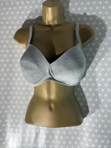 Womens M&S Marks&spencer Uk 38C Grey Marl Padded Non Wired Casual T-shirt Bra - Picture 1 of 7