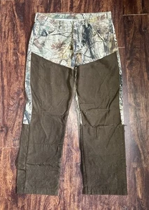 Wrangler Pro Gear Brush Guard Pants Mens 36x32 Camouflage Outdoors Hunting - Picture 1 of 10