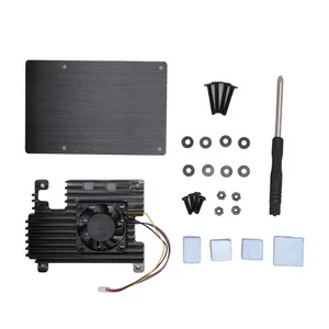 Protective Case For RasPi 5 Anti Scratch Cooling Metal Housing Cooling Shell SAL - Afbeelding 1 van 24