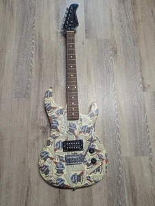 GUITARRA ELÉCTRICA PABST BLUE RIBBON BEER MAN CAVE MUSIC BAR PBR LEER DESCRIPCIÓN - Imagen 1 de 24
