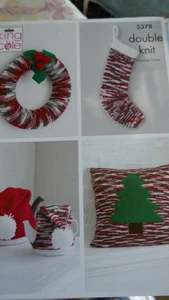 King Cole Knitting Pattern For 4 Lovely Christmas Items In D.K- - Picture 1 of 3