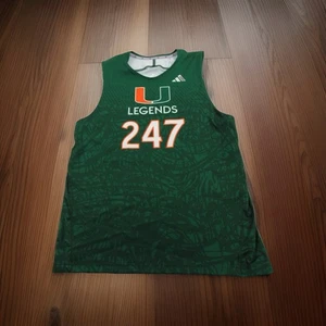 Miami Hurricanes Adidas Ärmelloses Shirt Herren Dunkelgrün Neu - Bild 1 von 3