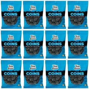 Gustaf's Salted Dutch Licorice Coins - 12 Pack of 5.2oz Bags - Salted Black L... - Picture 1 of 6