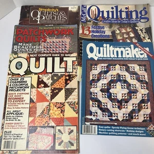 Vintage Quilting Magazines w/ Patterns | McCalls Simplicity Patchwork Lot of 5 - Picture 1 of 14