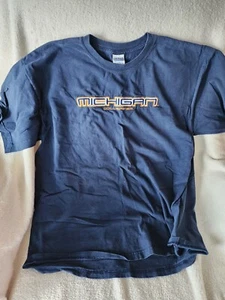 Camiseta vintage bordada de la Universidad de Michigan para hombre talla XL - Imagen 1 de 4