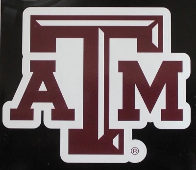 Texas A&M Aggies University  Die Cut Window Decal Car College Sticker - Image 1 of 4