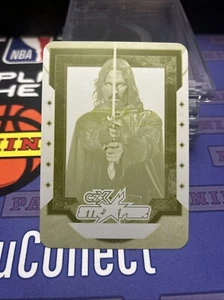 2022 Cryptozoic CZX Middle Earth Printing Plate 1/1 Aragorn Yellow StrPwr - Picture 1 of 2