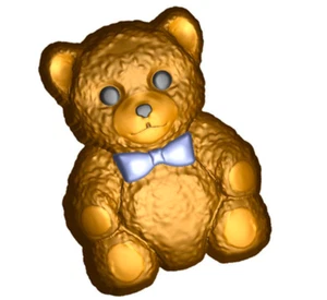 TEDDY BEAR MOLD, Plastic Soap Mold, Chocolate, Fondant Mold, Cake Decor, - Picture 1 of 1