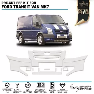 Stoßstange vorne Steinschlagschutz PPF Kit Lackschutzfolie für Ford Transit mk7 - Bild 1 von 3
