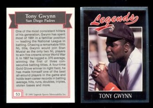 1991 Legends Magazine TONY GWYNN San Diego Padres Card