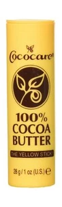 Cococare 100 % Kakaobutter gelber Stick 28 g 1 Oz 4er Pack trockene Haut & Dehnungsstreifen - Bild 1 von 2