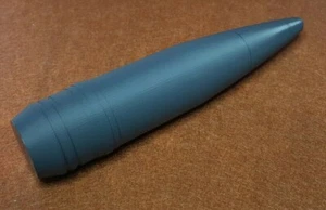 single Replica 40mm Bofors L70 Projectile shell. Unpainted and 3D printed. - Imagen 1 de 4