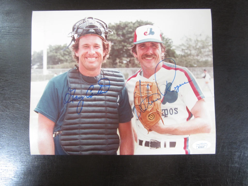 Gary Carter Steve Rogers Autograph Signed 8 X 10 Photo JSA Montreal Expos - Image 1 of 1