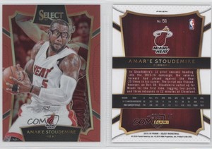2015-16 Panini Select Concourse Red Prizm /149 Amare Stoudemire Amar'e #51