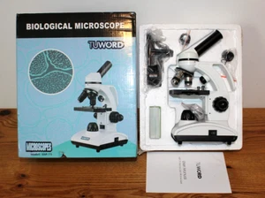Kit Microscopio Biológico Tuword XSP-75, Monocular, Estudiante Principiante, Blanco - Imagen 1 de 3