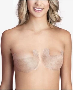 Nuevo en caja 3 pares de sujetadores corporales adhesivos sin tirantes sin espalda talla C de moda MC110 desnudo - Imagen 1 de 7