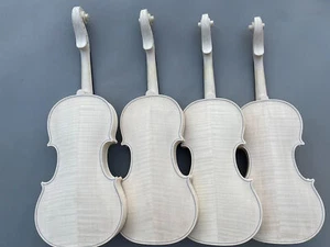 4/4 Violino Guarneri modello fiamma europea acero abete ebano fatto a mano - Foto 1 di 12