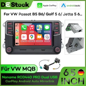 Für VW Passat Golf CC 6.5" RCD440 PRO CarPlay Android Auto Rear USB Radio Stereo - Bild 1 von 10