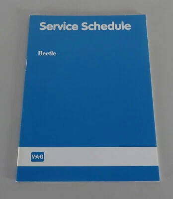 Service Schedule blanco VW Beetle Mexico / Käfer Mexico from 02/1985 - Bild 1 von 3