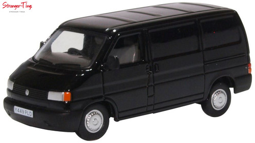 VANS Oxford Diecast VW T4 Van Black 1 76 Scale
