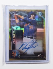 2016 BOWMAN CHROME MICHAEL CONFORTO AUTO ROOKIE CARD (Gold Refractor #04/50)