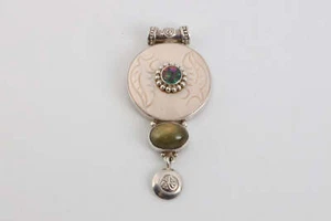 Sajen 925 Silver 29.18tcw Various Stone Pendant (15.98g.) - Picture 1 of 4