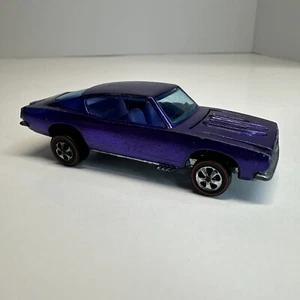 VINTAGE HOT WHEELS REDLINE 1968 US PURPLE CUSTOM BARRACUDA. ORIGINAL SWEET 16 - Picture 1 of 24