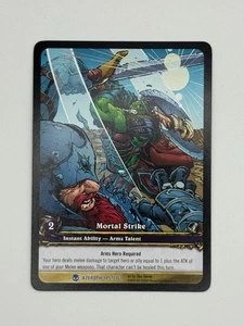 World of Warcraft TCG Azeroth 145/361 Extended Art Mortal Strike - Picture 1 of 1