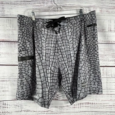 Крючок и снасти плавки 38 мужской серый/черный змея кожи печать эластичной 39 x 9 * 15 - Изображение 1 из 4