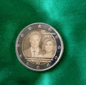 2 Euro Luxemburg 2015, 15. Jahrestag der Thronbesteigung von Großherzog Henri - Bild 1 von 2
