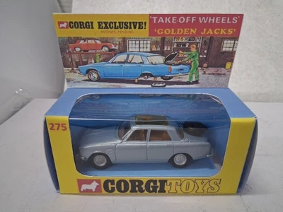 Corgi 275 restored Rover 2000tc Golden Jacks in a free reproduction box - Image 1 of 4