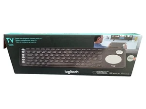 Logitech K600 TV Tastatur Smart TV Kabellos Bluetooth Schwarz - Afbeelding 1 van 3