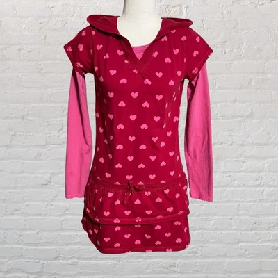 Gap Kids Vintage Jennifer’s Body Corazón Vestido con Capucha XXL Rosa Rojo y2k Kidcore Foto 1 de 4
