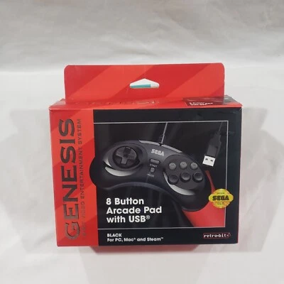 Sega Genesis Controller Retro-Bit USB 8-Button  - Image 1 of 4